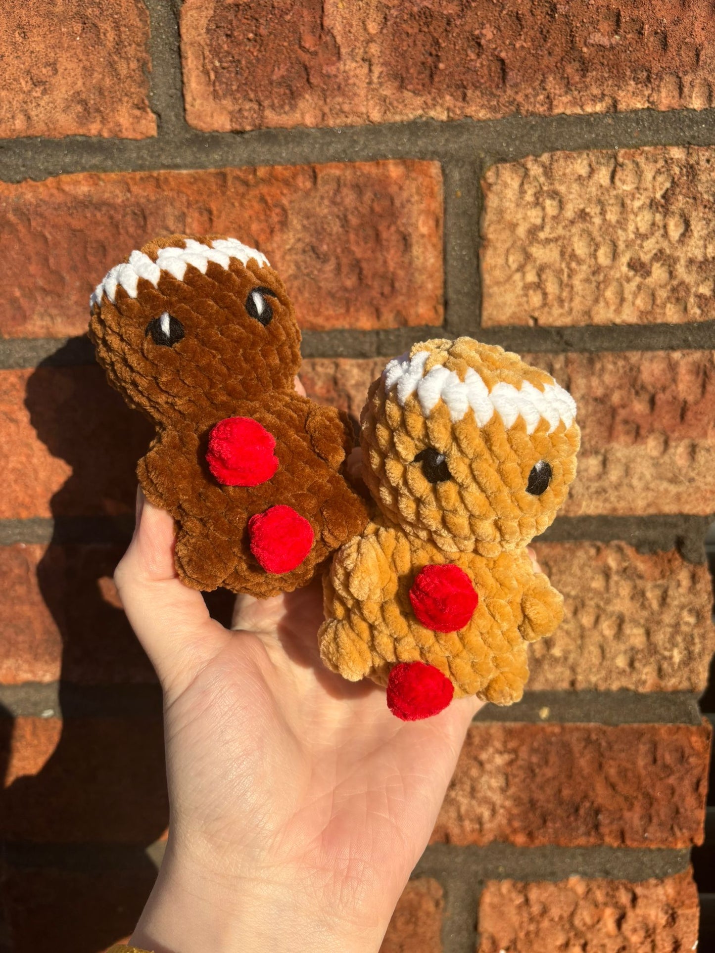Crochet Gingerbread Man plushie