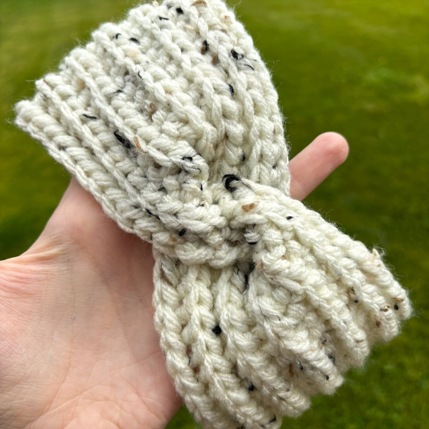 Tweed standard twisted headband ear-warmer