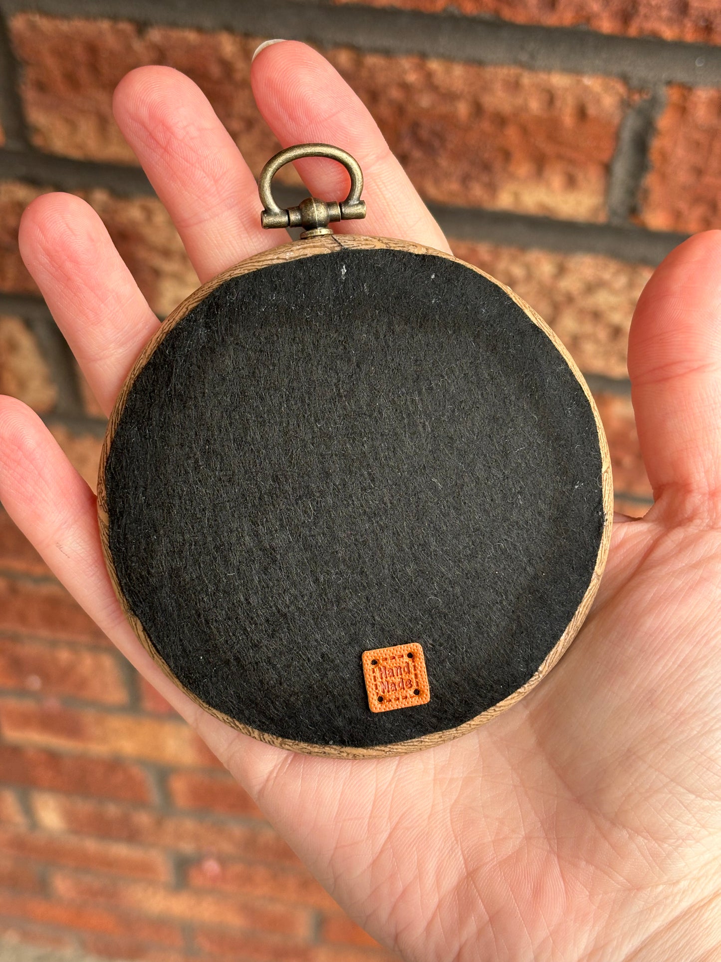 Handmade Cross-Stitch Snowflake Christmas Decoration BLACK