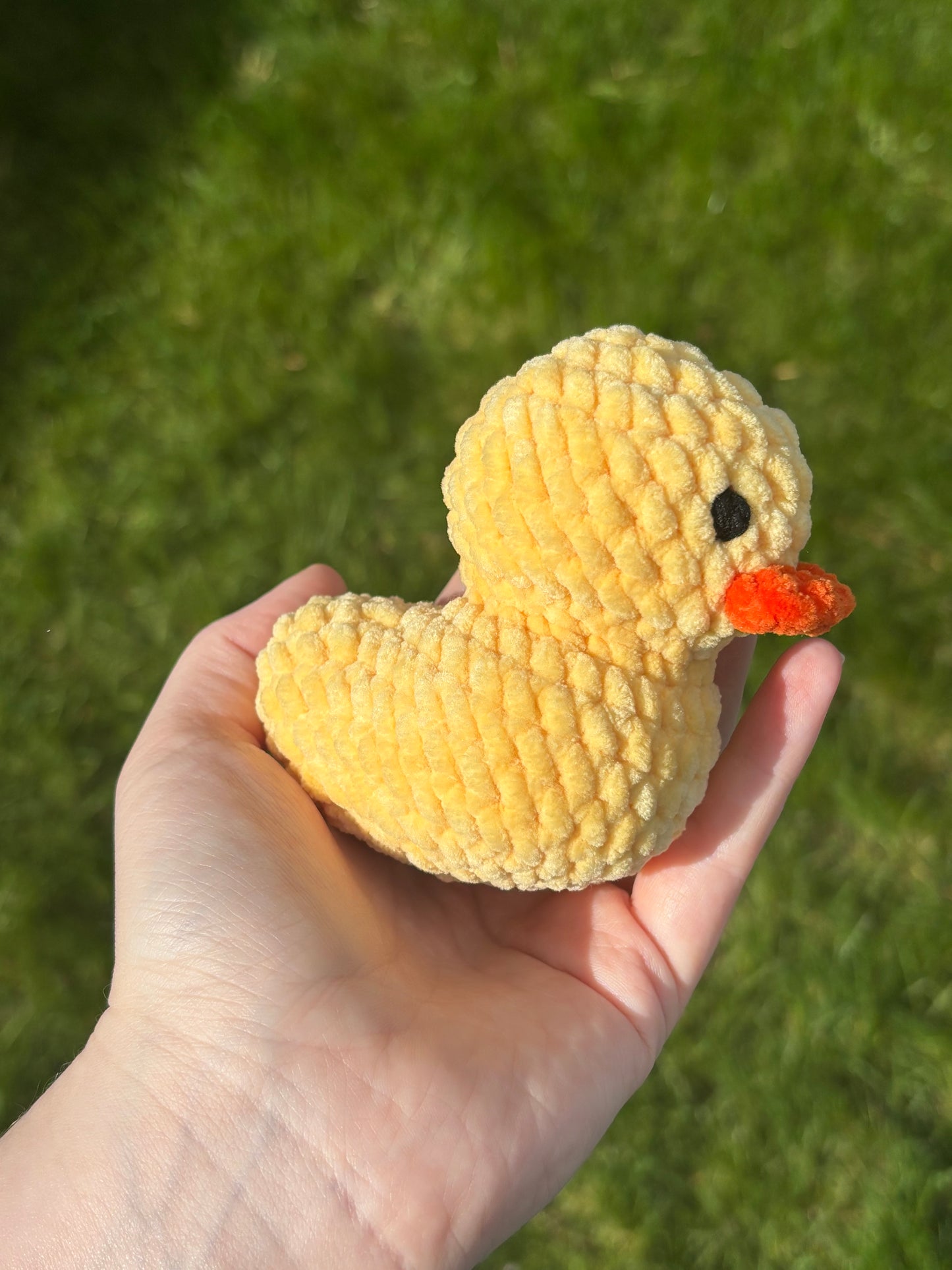 Crochet rubber duck plushie