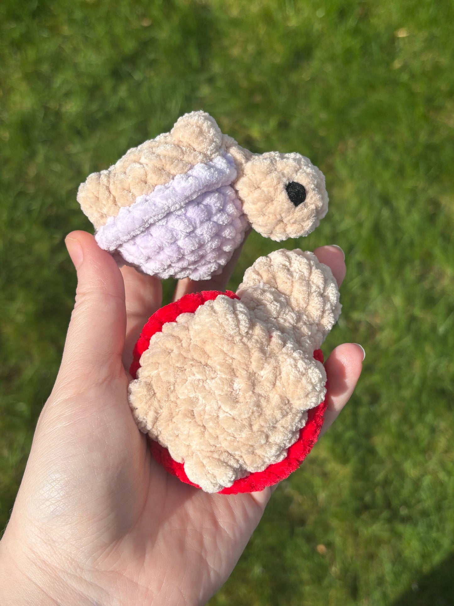 Crochet little tortoise plushie