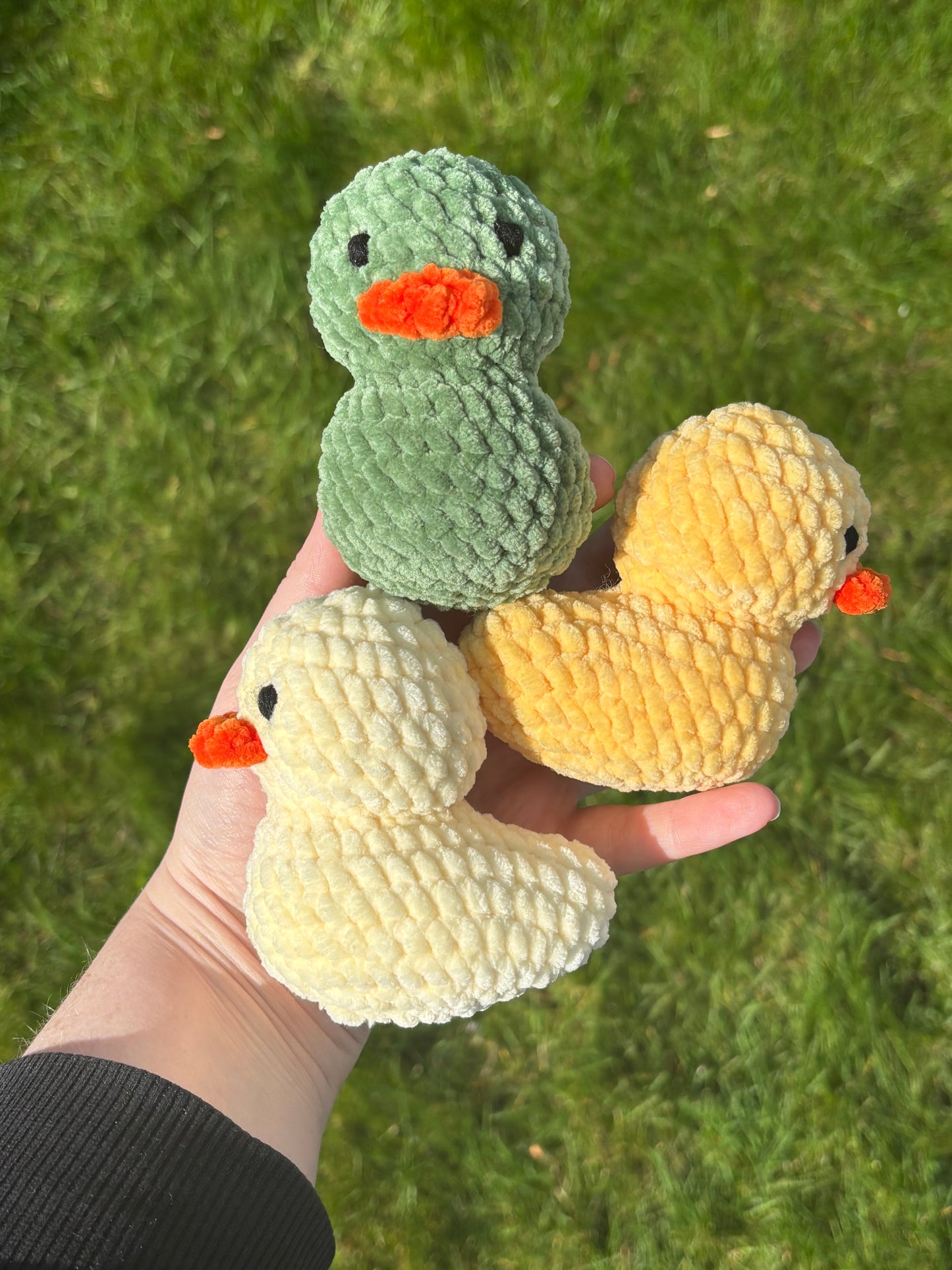 Crochet rubber duck plushie