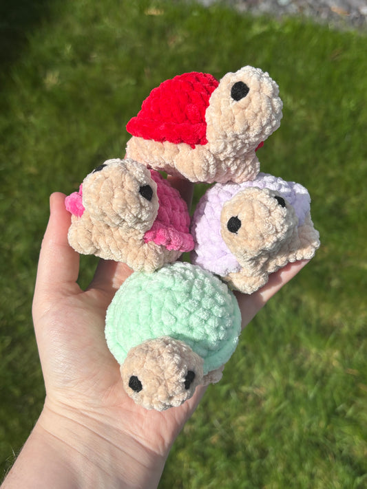 Crochet little tortoise plushie