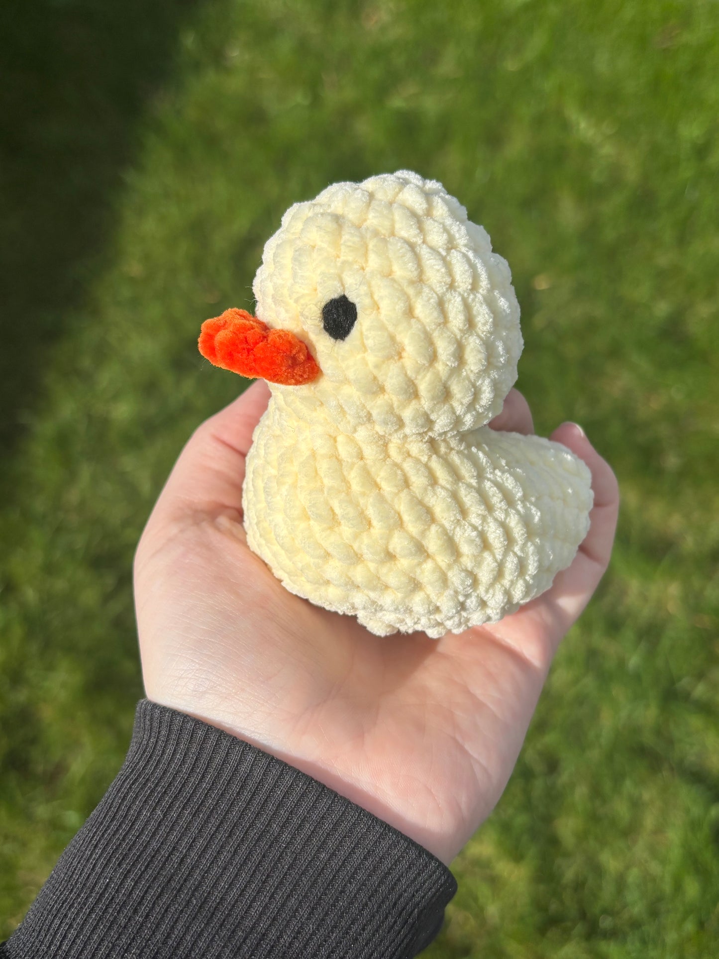 Crochet rubber duck plushie