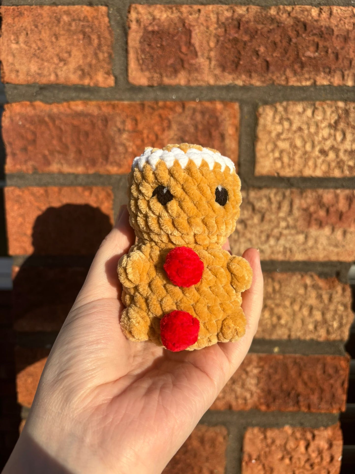 Crochet Gingerbread Man plushie