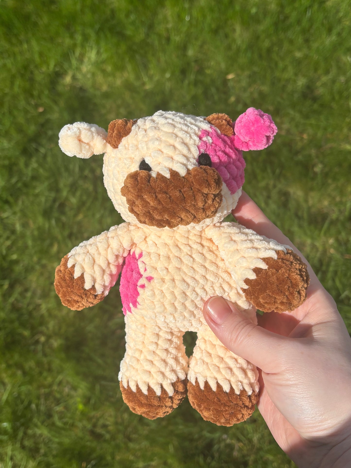 Crochet cow plushie