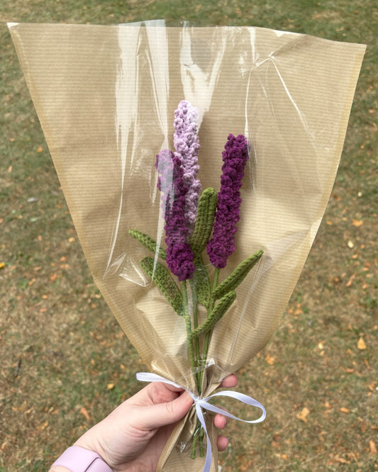 Crochet lavender bunch, Ever-lasting Flowers