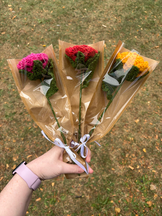 Crochet Rose, Ever-lasting Bouquet