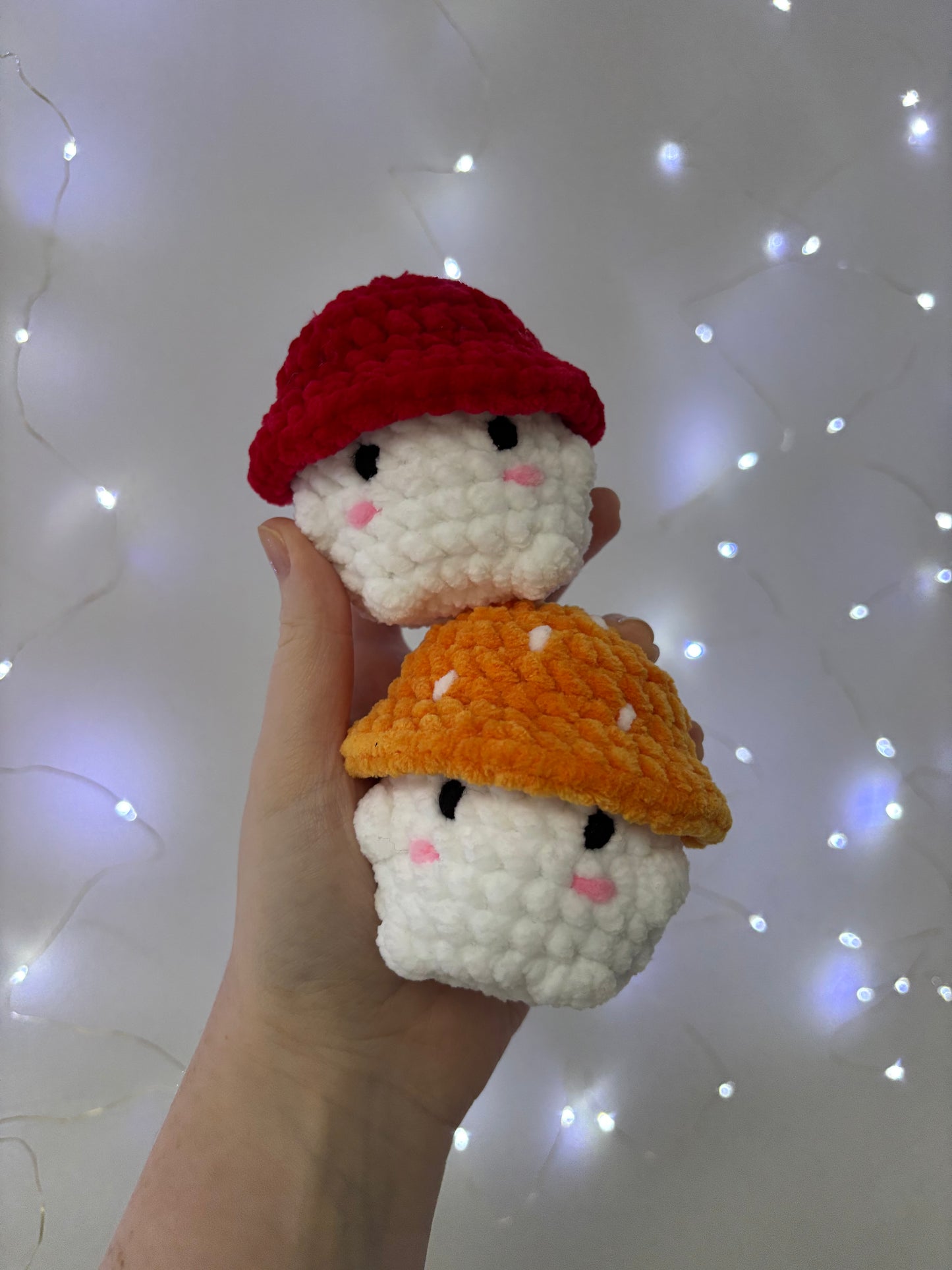 Cute Mushroom character crochet plushie