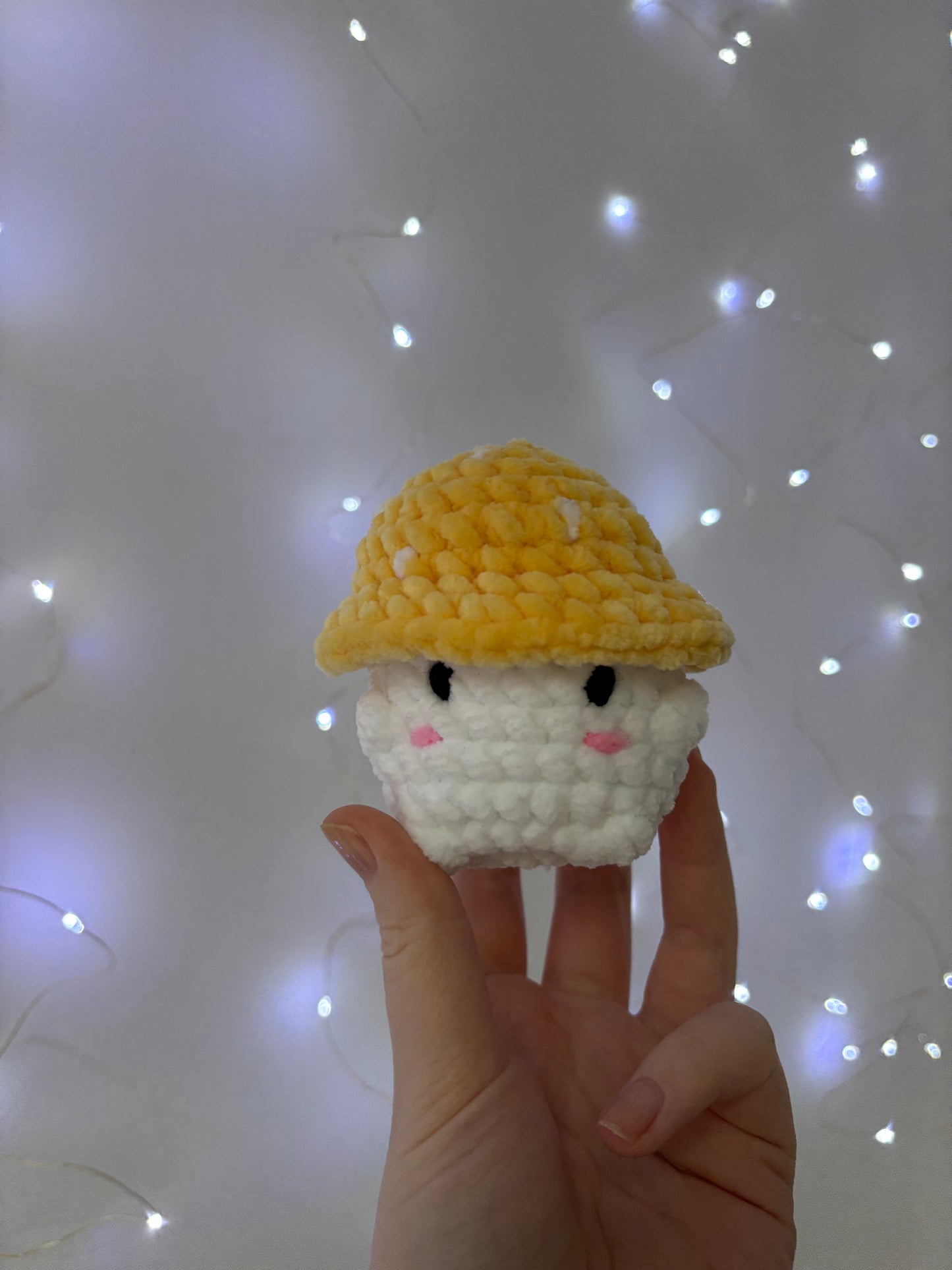 Cute Mushroom character crochet plushie