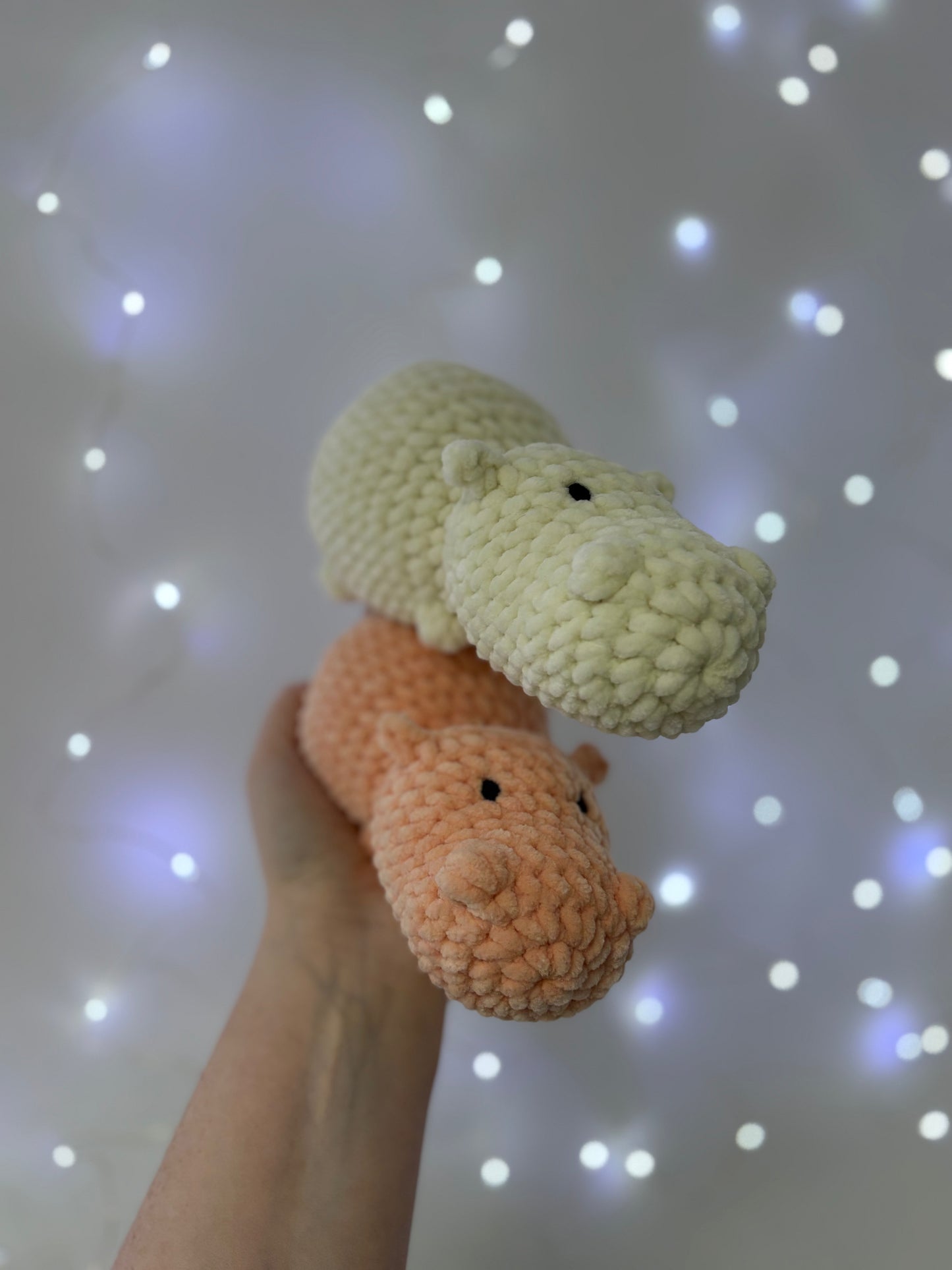 Mid Sized Hippo Crochet Plushie