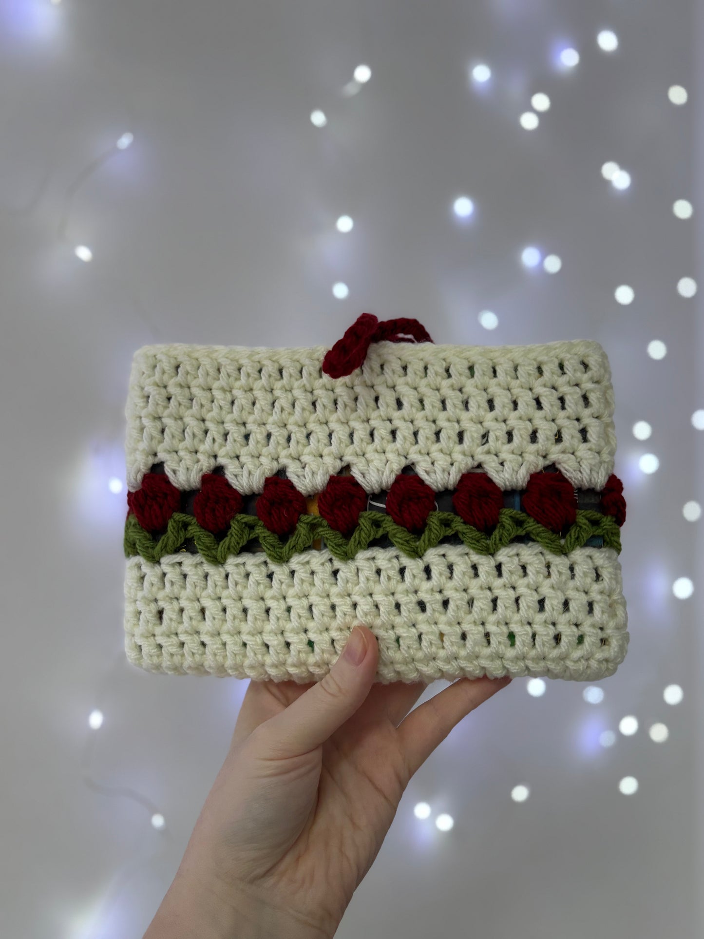 Tulip Crochet Book Sleeve / Book Cover